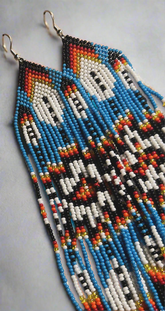 Bohemian Style Western Beaded Earrings