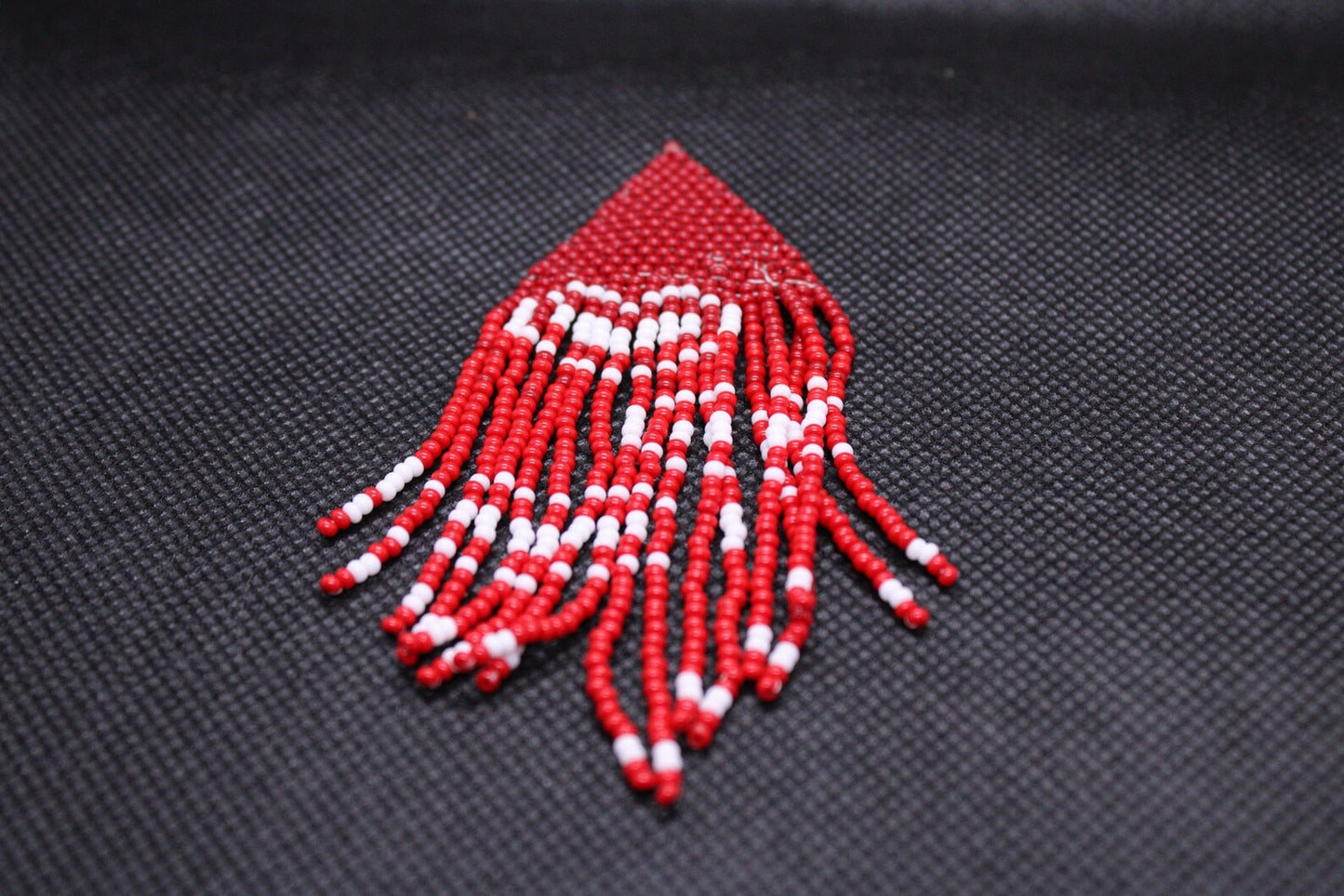 Beaded Heart Earrings