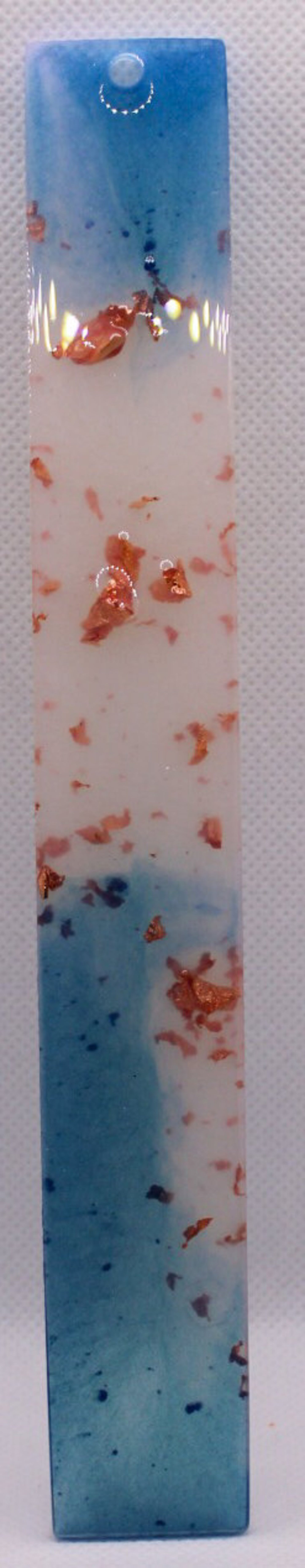 Bookmark, Resin, Gold Flake, Multicoloured, Gift for Her, Gift for Him, Personalized Colours, Feather Style