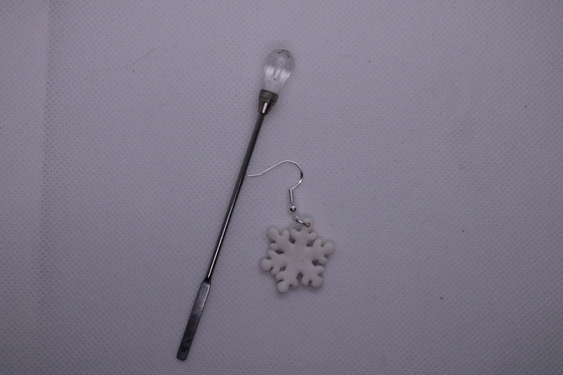 Snowflake Earrings, Christmas Gift, Polymer Clay Earrings